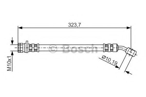 BOSCH 1987481354 Тормозной шланг  для MG MGF (Мджи Мджиф)
