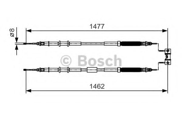 BOSCH 1987482037 Трос, стояночная тормозная система BOSCH 1987482037 Трос, стояночная тормозная система