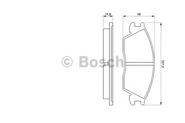 BOSCH 0986424135 Тормозные колодки BOSCH 