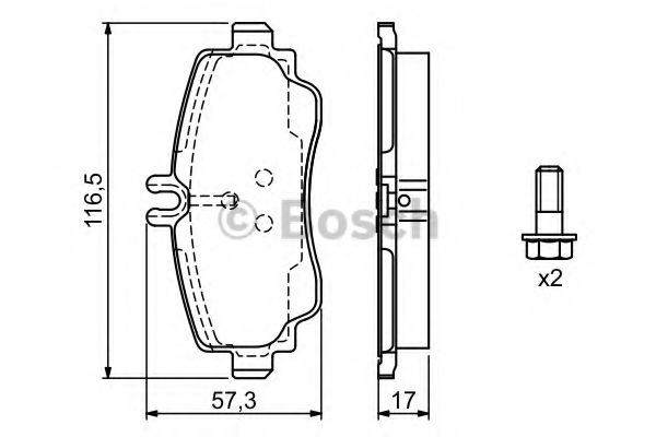 BOSCH 0986424470 Тормозные колодки BOSCH 