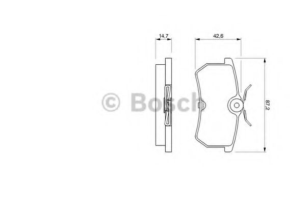 BOSCH 0986424472 Тормозные колодки BOSCH 