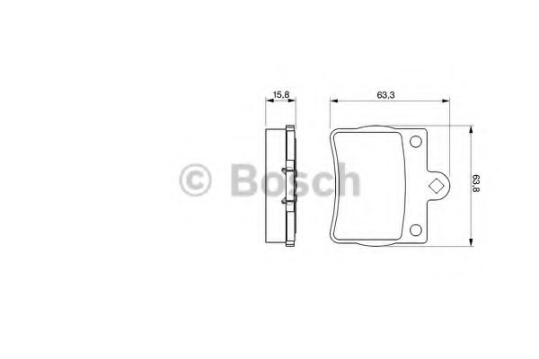BOSCH 0986424497 Комплект тормозных колодок, дисковый тормоз BOSCH 0986424497 Комплект тормозных колодок, дисковый тормоз