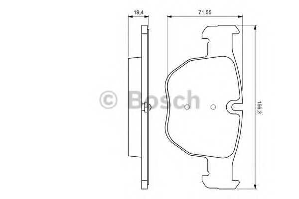 BOSCH 0986424687 Тормозные колодки BOSCH 