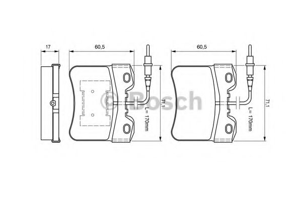 BOSCH 0986461130 Тормозные колодки для CITROEN