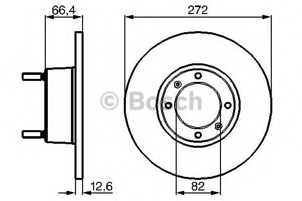 BOSCH 0986478402 Тормозные диски BOSCH 