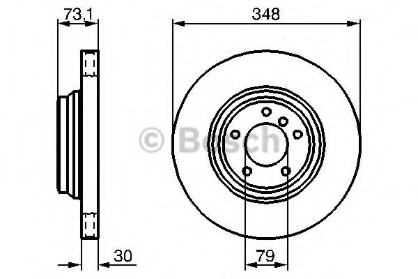 BOSCH 0986479265 Тормозные диски для BMW X1