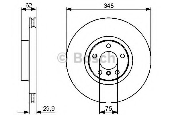 BOSCH 0986479436 Тормозные диски для BMW X6
