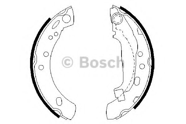 BOSCH 0986487391 Тормозные колодоки 
