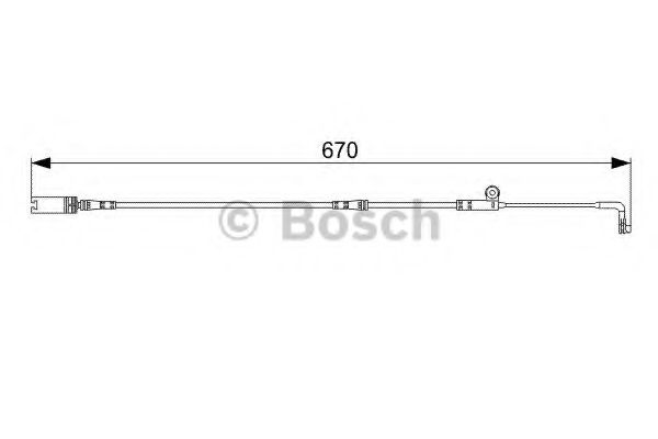 BOSCH 1987473002 Датчик износа тормозных колодок BOSCH для BMW