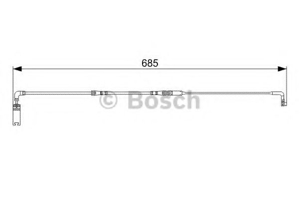 BOSCH 1987473003 Датчик износа тормозных колодок BOSCH для BMW
