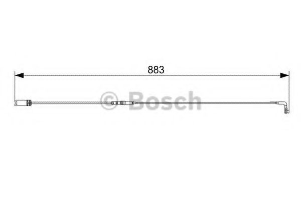 BOSCH 1987473005 Скобы тормозных колодок BOSCH 