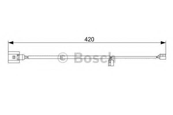 BOSCH 1987473012 Датчик износа тормозных колодок для PORSCHE