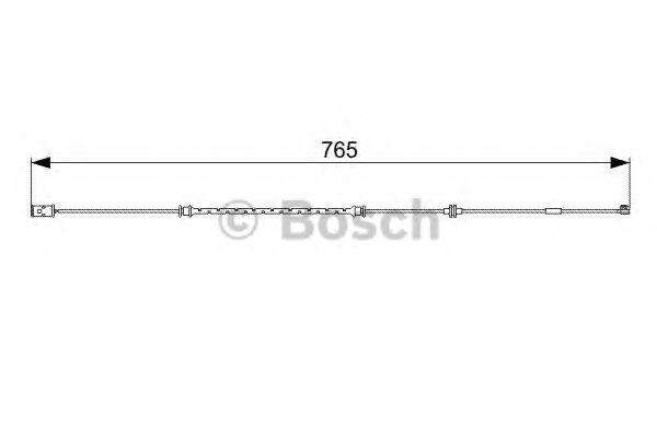 BOSCH 1987473018 Датчик износа тормозных колодок для OPEL ASTRA