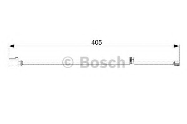 BOSCH 1987473025 Датчик износа тормозных колодок для PORSCHE