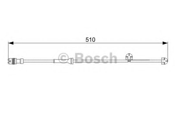 BOSCH 1987473029 Скоба тормозного суппорта для PORSCHE
