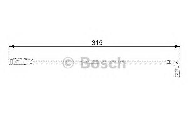 BOSCH 1987473039 Датчик износа тормозных колодок для CHEVROLET