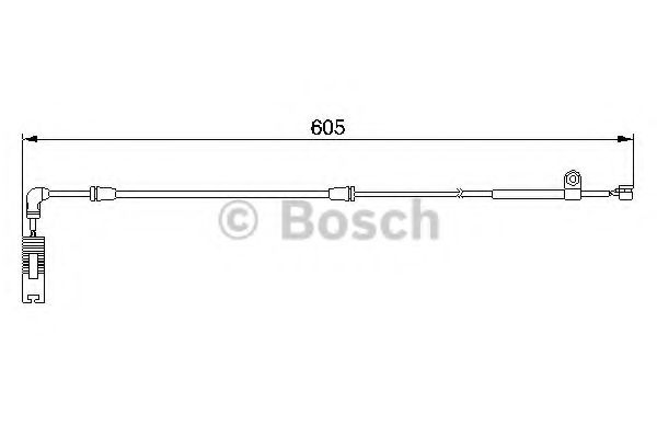 BOSCH 1987474943 Датчик износа тормозных колодок BOSCH для BMW