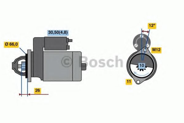 0 001 115 084 BOSCH Стартер 0 001 115 084 BOSCH Стартер