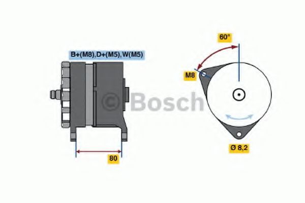 BOSCH 0120469032 Генератор BOSCH для VOLVO