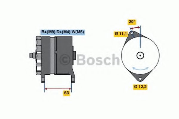 BOSCH 0120469113 Генератор для IVECO EUROCARGO (Ивеко Еурокарго)