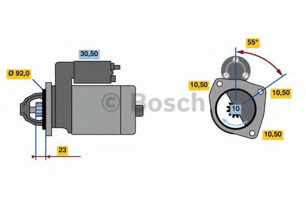 BOSCH 0986022750 Стартер 