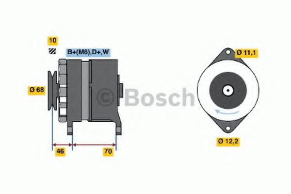 0 120 488 195 BOSCH Генератор 0 120 488 195 BOSCH Генератор