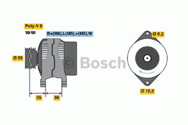 BOSCH 0986040241 Генератор  BOSCH 0986040241 Генератор