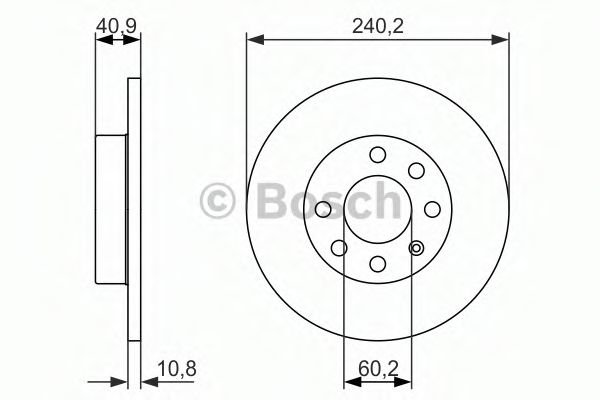 BOSCH 0986479959 Тормозной диск  BOSCH 0986479959 Тормозной диск