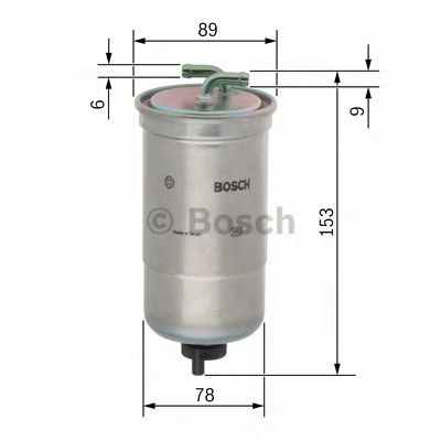 BOSCH 0450906172 Топливный фильтр для ROVER