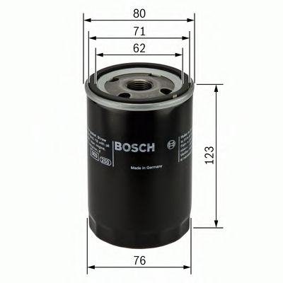 BOSCH 0451103033 Масляный фильтр для AUDI CABRIOLET