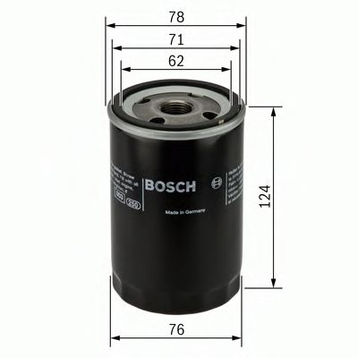 BOSCH 0451103105 Масляный фильтр BOSCH для MERCEDES-BENZ 190