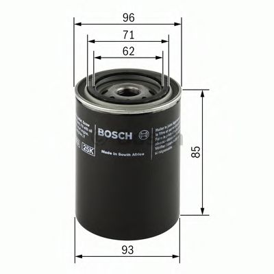 BOSCH 0451103219 Масляный фильтр для VOLVO V70