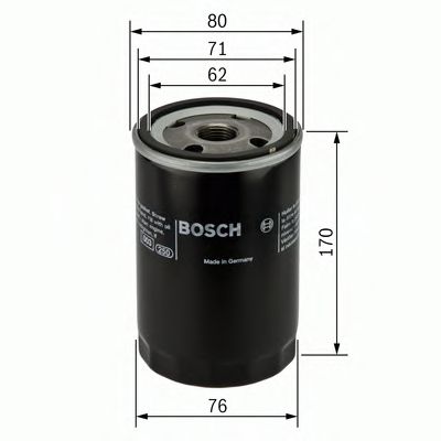 BOSCH 0451103249 Масляный фильтр BOSCH для AUDI