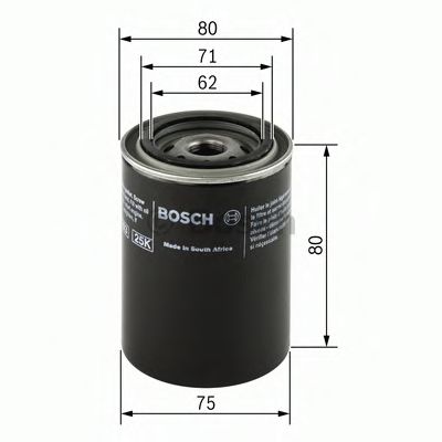 BOSCH 0451103271 Масляный фильтр для CHRYSLER PT CRUISER