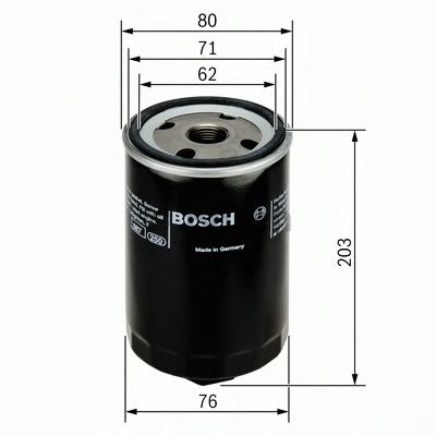 BOSCH 0451103338 Масляный фильтр для AUDI V8