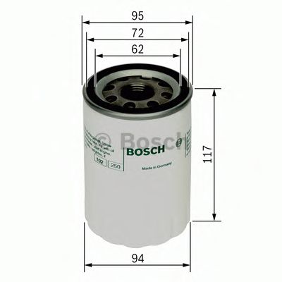BOSCH 0451103366 Масляный фильтр BOSCH для MITSUBISHI