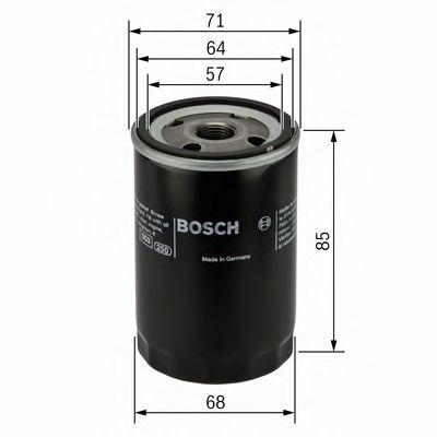BOSCH 0451103372 Масляный фильтр для MITSUBISHI COLT кабрио (RG)