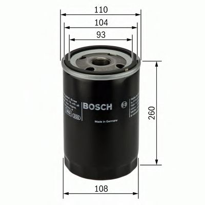 BOSCH 0451104010 Масляный фильтр для RENAULT TRUCKS MAGNUM