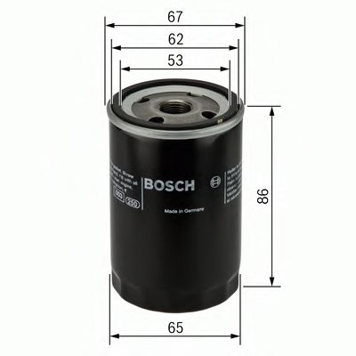 BOSCH 0451104067 Масляный фильтр для NISSAN ATLEON