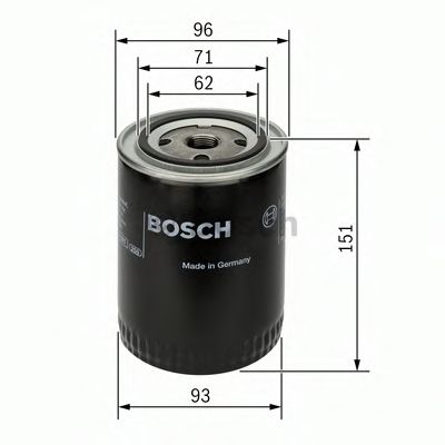 BOSCH 0451203012 Масляный фильтр для SEAT CORDOBA