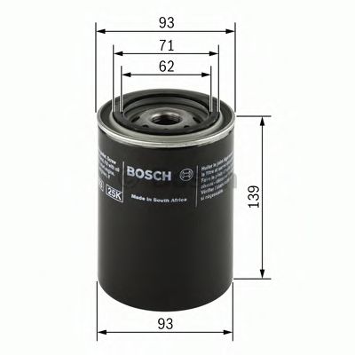 BOSCH 0451203194 Масляный фильтр BOSCH для GAZ