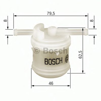 BOSCH 0986450117 Топливный фильтр BOSCH для MAZDA