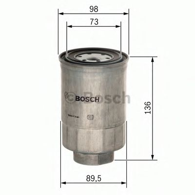BOSCH 0986450508 Топливный фильтр для MITSUBISHI L300