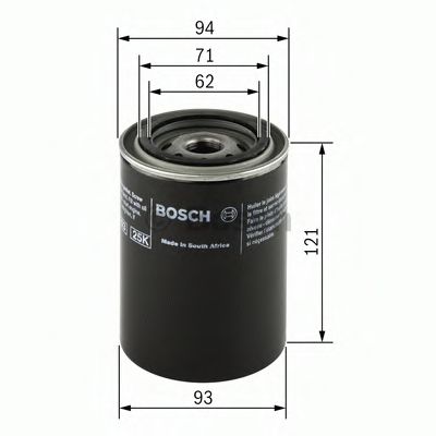 BOSCH 0986452005 Масляный фильтр для NISSAN TRADE
