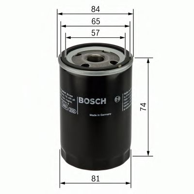 BOSCH 0986452016 Масляный фильтр BOSCH для MITSUBISHI
