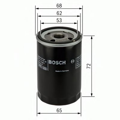 BOSCH 0986452028 Масляный фильтр для TOYOTA AVENSIS Combi (T25)