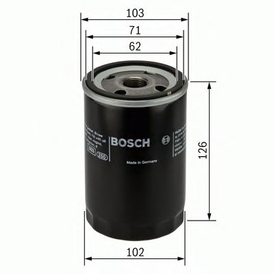BOSCH 0986452042 Масляный фильтр для MITSUBISHI G-WAGON