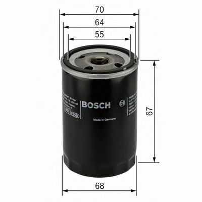 BOSCH 0986452058 Масляный фильтр BOSCH для NISSAN