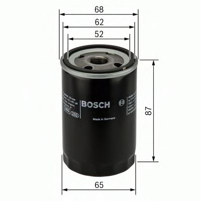 BOSCH 0986452060 Масляный фильтр для NISSAN 180 SX