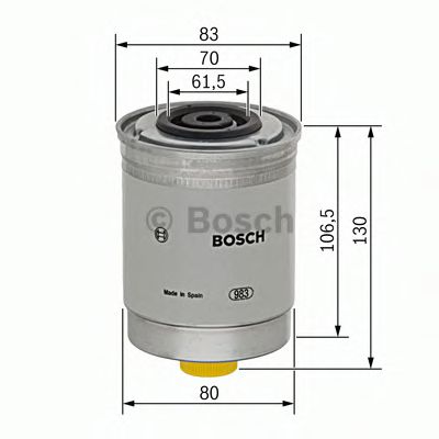 BOSCH 1457434103 Топливный фильтр для CITROEN